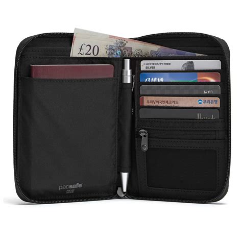 pacsafe rfid card holder|safe travel wallet scan proof.